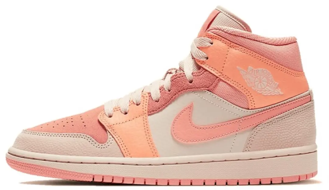 Nike Air Jordan 1 Mid, Atomic Orange/Apricot Agate, DH4270 800, EUR 44.5