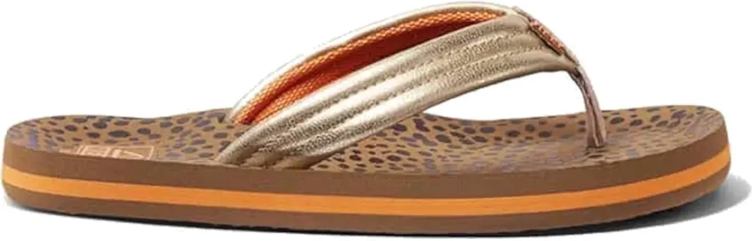 Reef Kids Ahiwild Teenslipper CJ2048 - Maat 35 - Bruin/Goud - afbeelding 5 van 6
