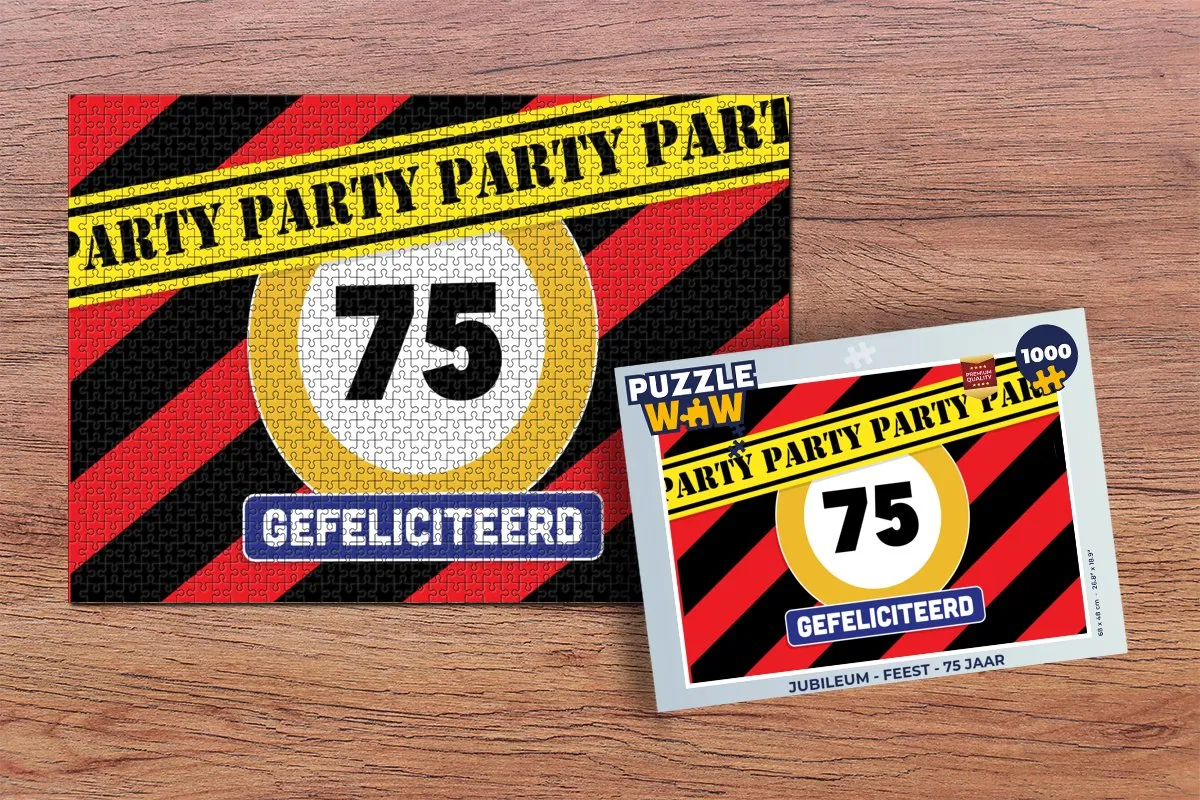 PuzzleWow Jubileum Legpuzzel 1000 Stuks - Multicolor