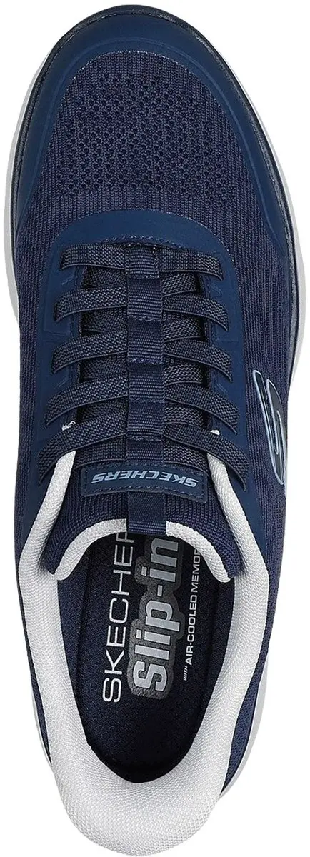 Skechers Slip-ins Summits Leyter Sneakers 43 - Donkerblauw/Zwart - afbeelding 4 van 6