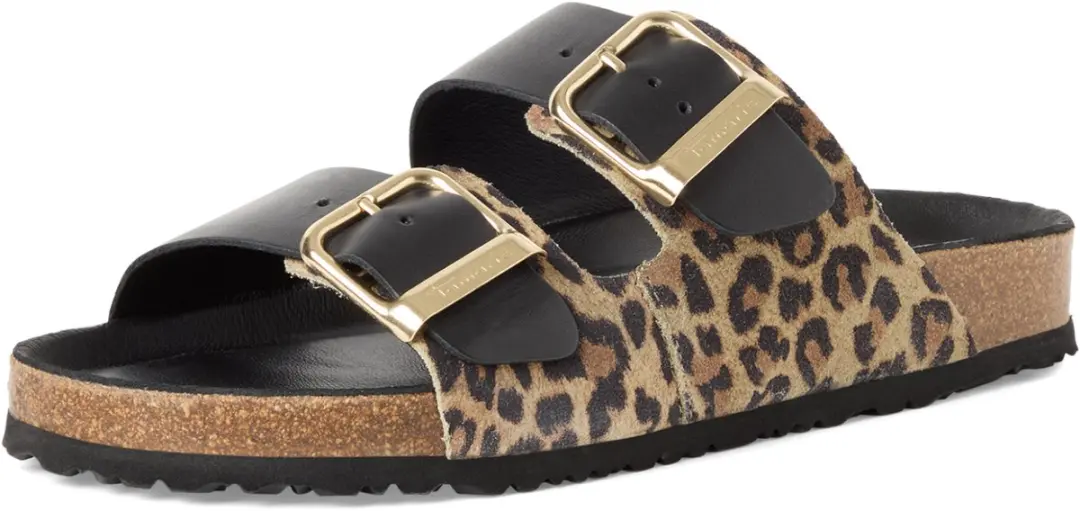 Tamaris leren muiltje 1-27543-42 090 damesschoenen M2753342 Zwart/Luipaard