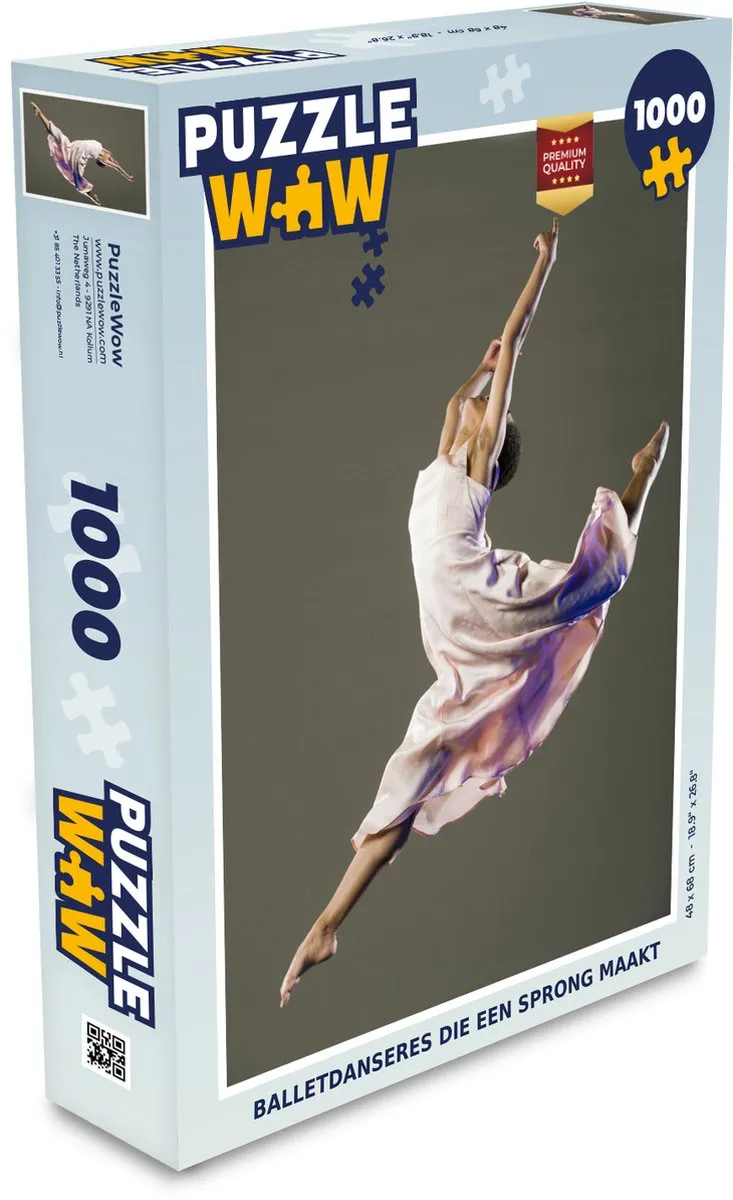 PuzzleWow Balletdanseres Legpuzzel 1000 Stuks - Multicolor