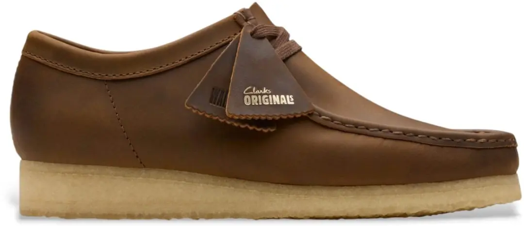 Clarks Bruine Walabee Leren Schoenen
