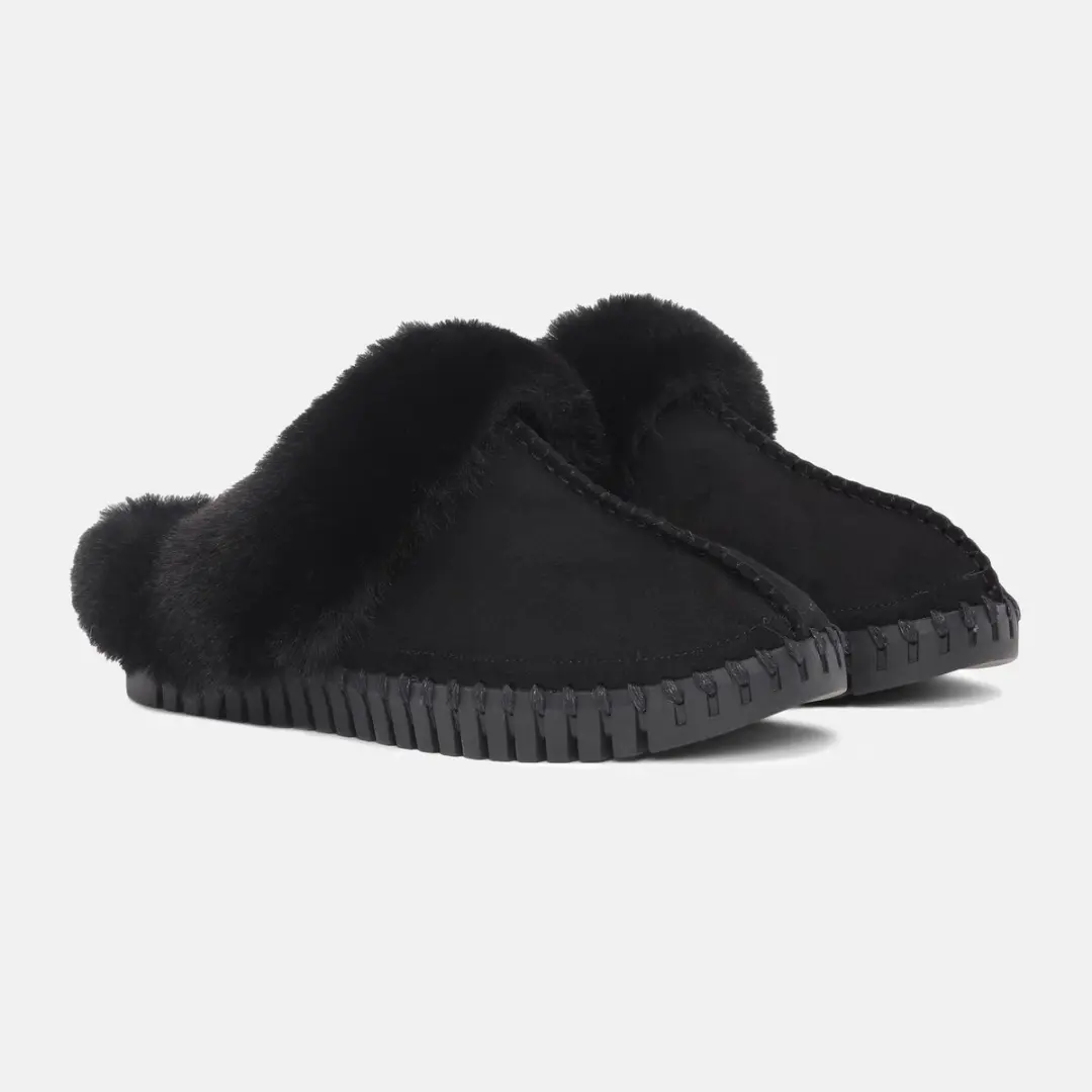 Ilse Jacobsen TULIP3871 Pantoffels - 39 - Black - afbeelding 3 van 6