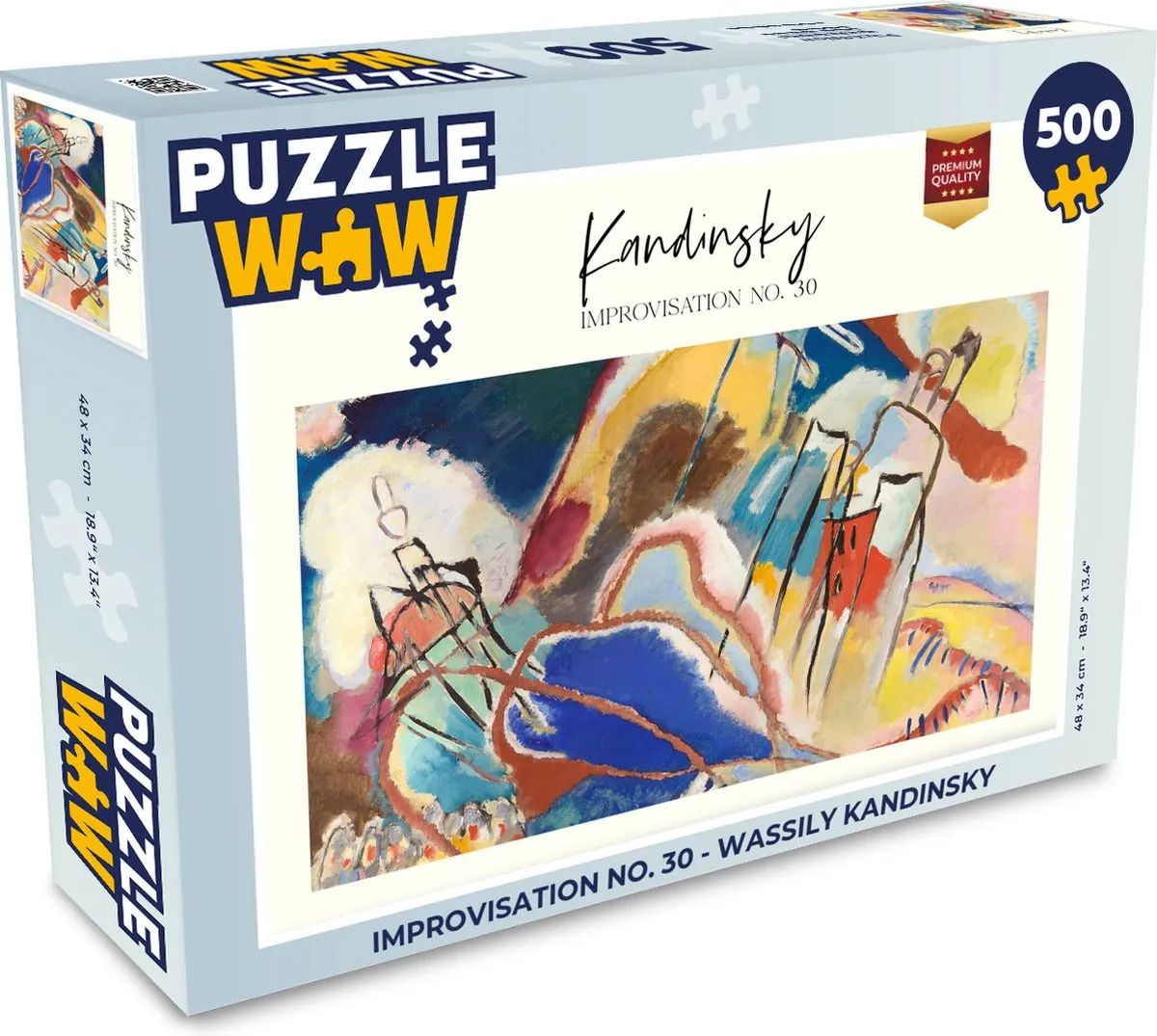 PuzzleWow Improvisation no. 30 Wassily Kandinsky Legpuzzel 500 Stuks