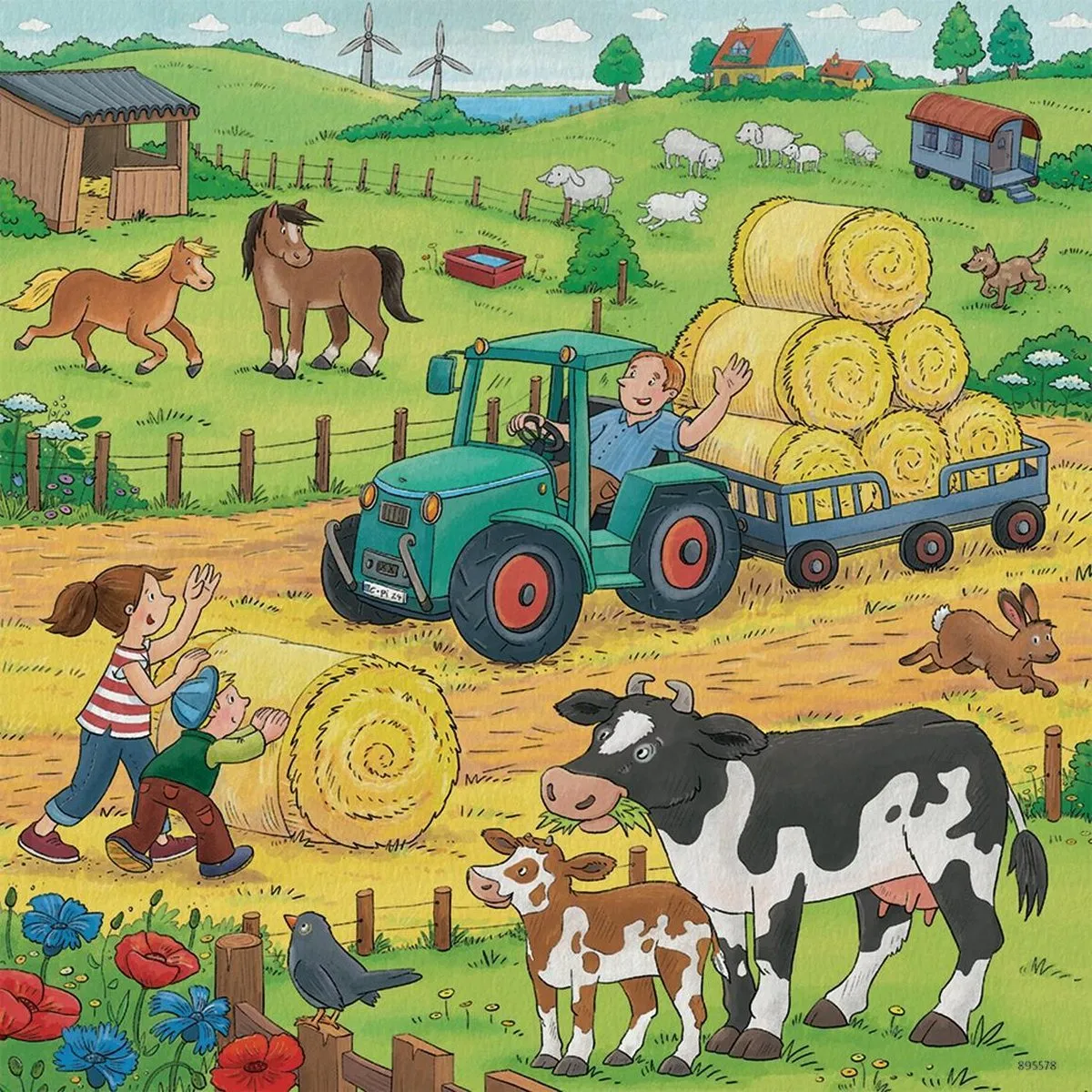 Ravensburger Boerderij Puzzel 3x49 Stuks - Multicolor - afbeelding 6 van 6