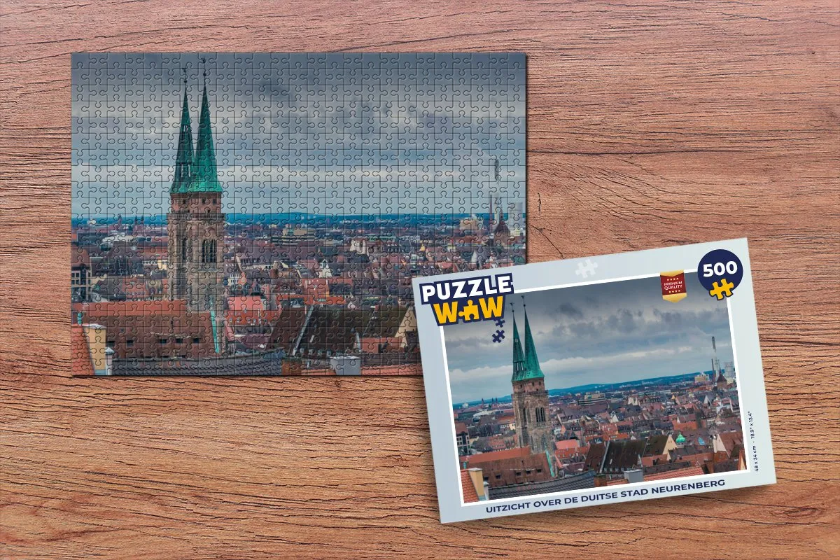 PuzzleWow Legpuzzel Neurenberg 500 Stuks - Multicolor