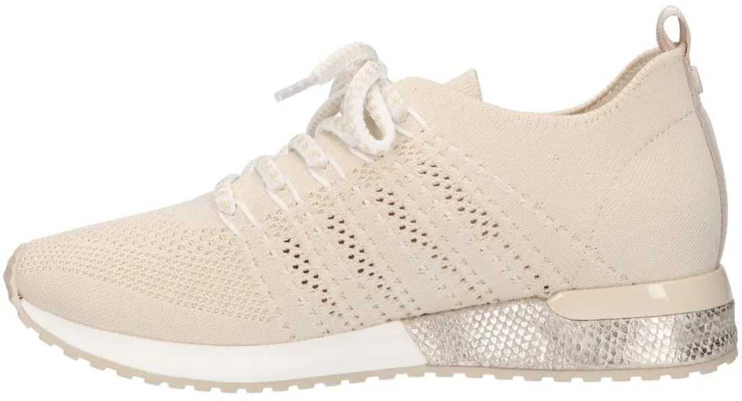 La Strada Sneaker Beige Knitted