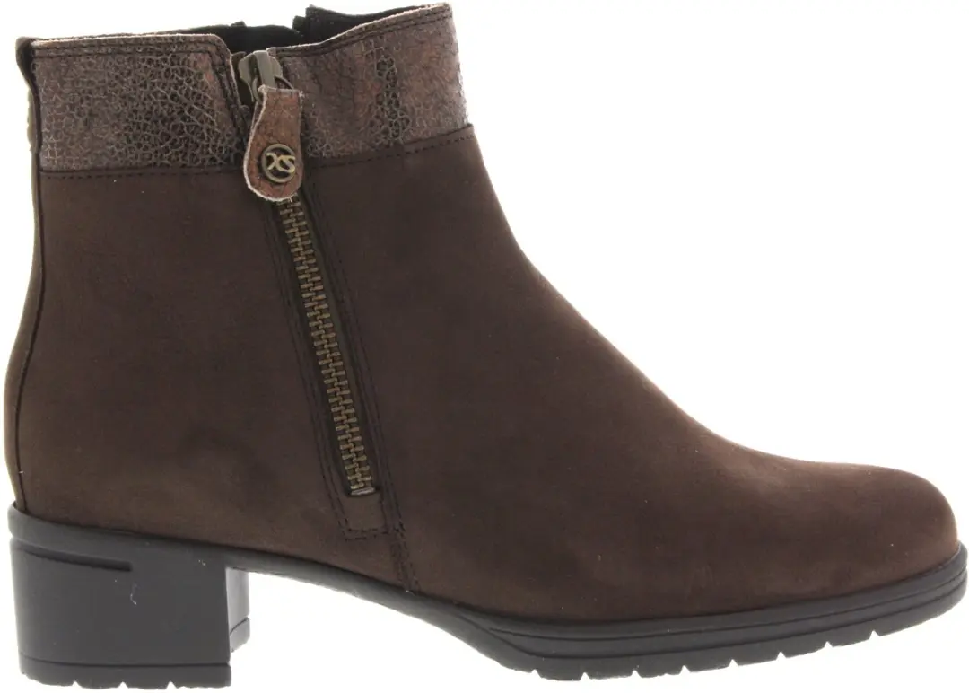 Dames Enkellaars Hartjes Hip/hop Boot Dunkelbraun Donkerbruin