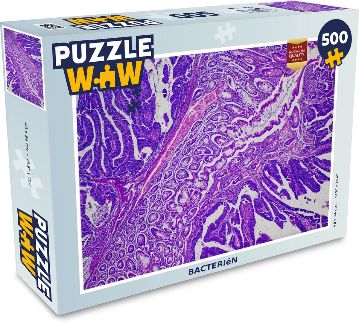PuzzleWow Bacteriën Legpuzzel 500 Stuks - Multicolor