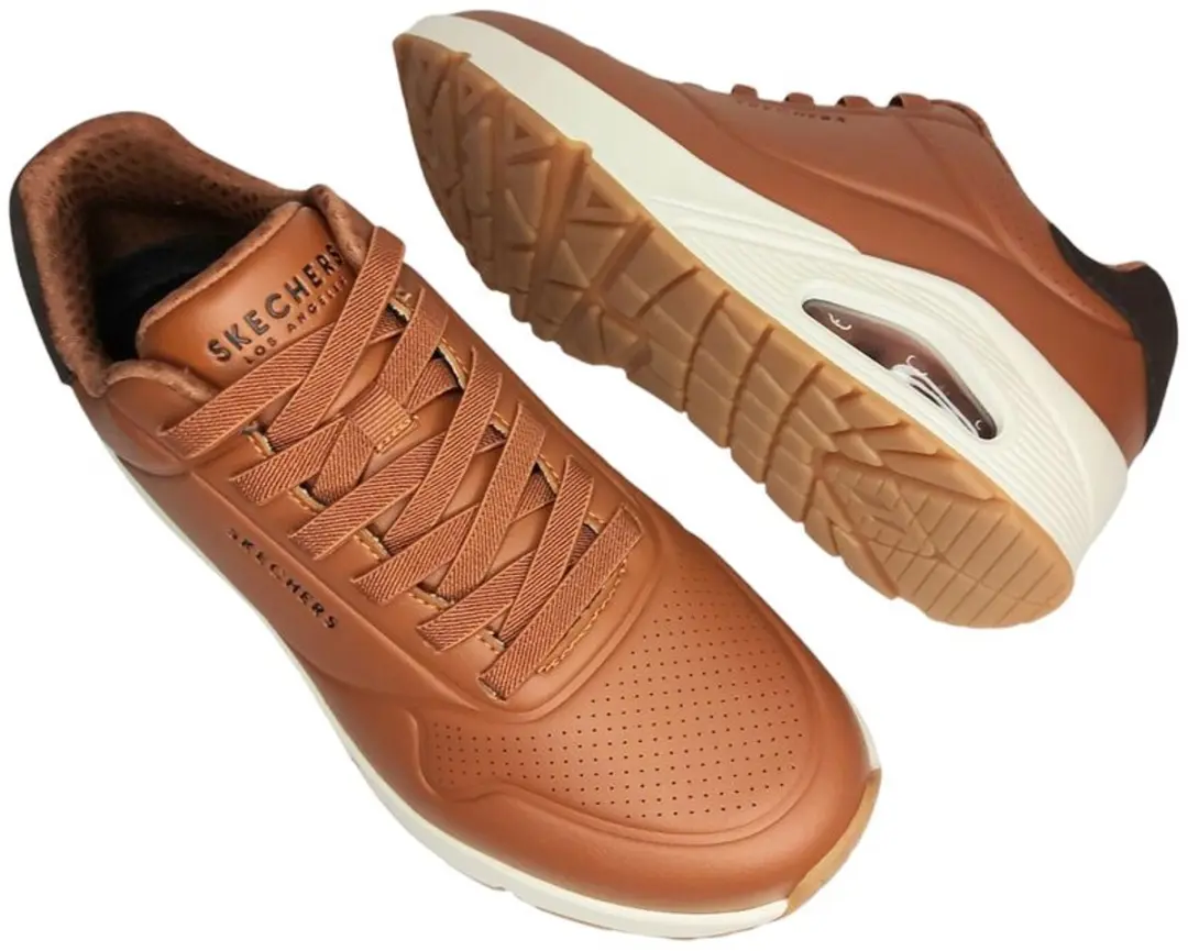 Skechers 183007 COG UNO Tailored Air Pantoffels - Cognac - afbeelding 4 van 6