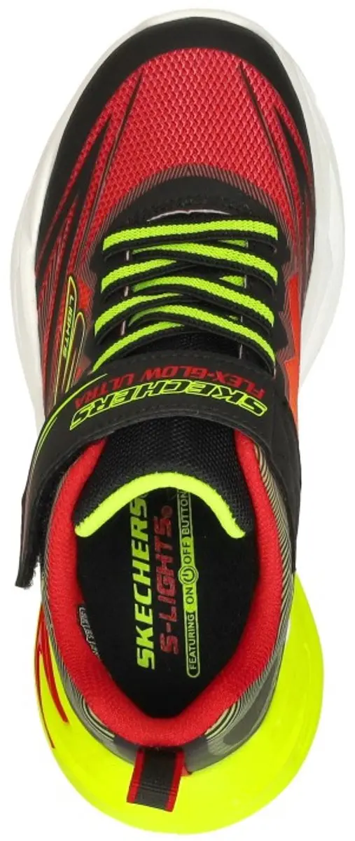Skechers S LIGHTS-FLEX-GLOW ULTRA Jongens Sneakers - Zwart - afbeelding 5 van 6