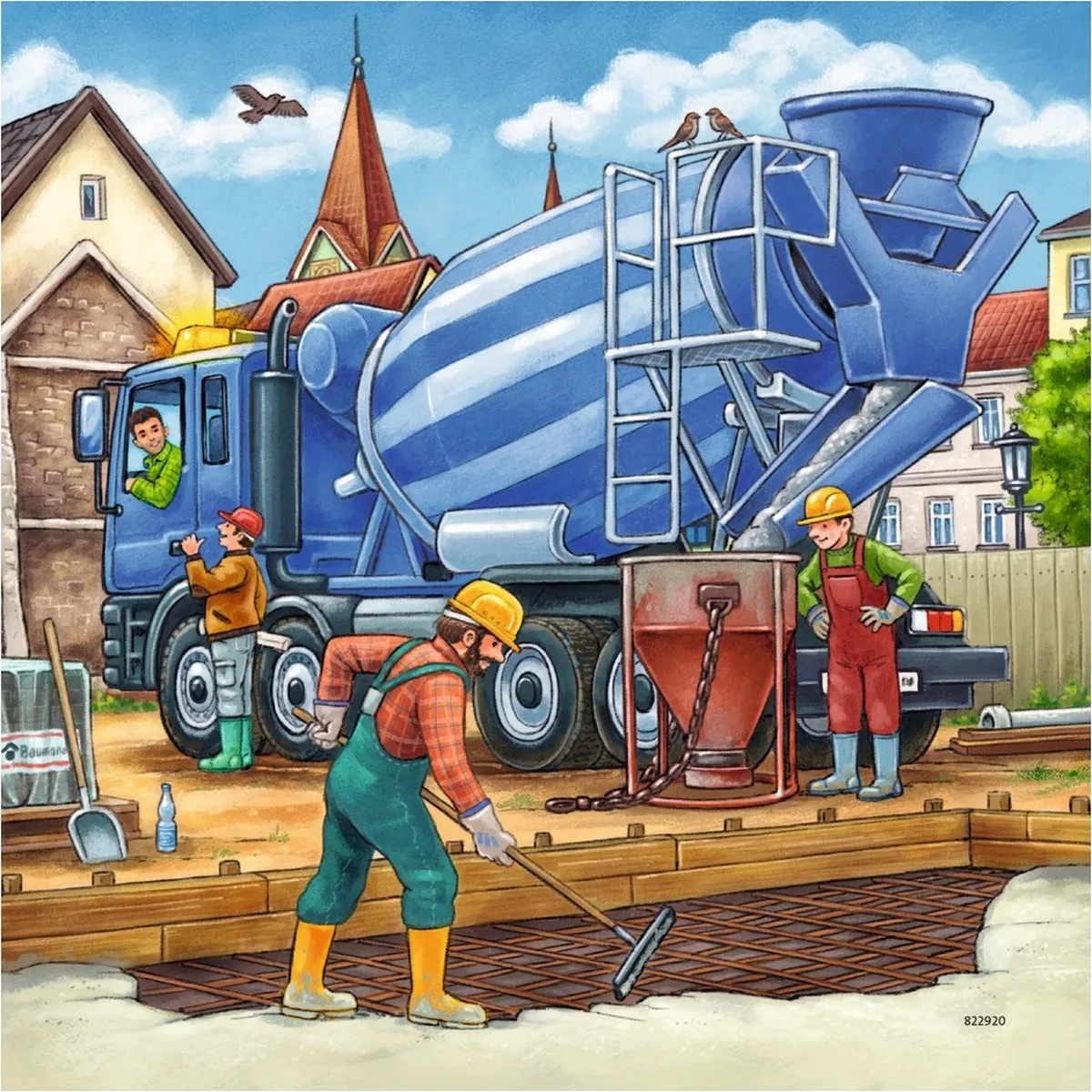 Ravensburger Grote Bouwvoertuigen Puzzel 3x49 Stuks - Multicolor