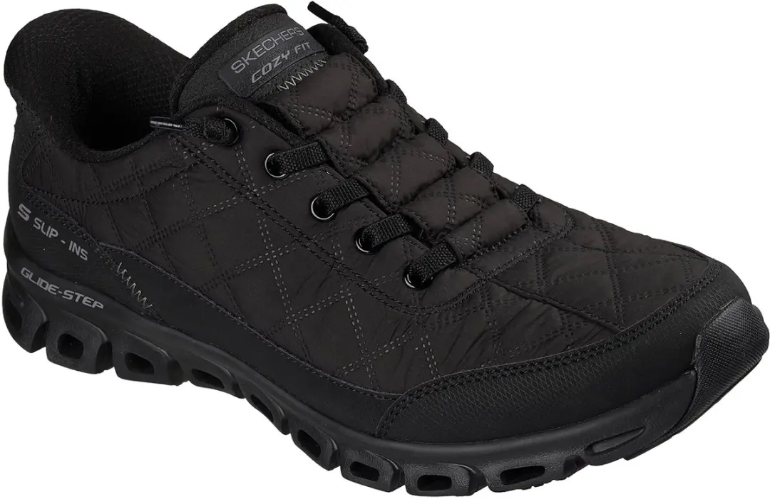Skechers dames GLIDE-STEP-AT EASE Cozy Fit slip-on sneakers 104556 BBK