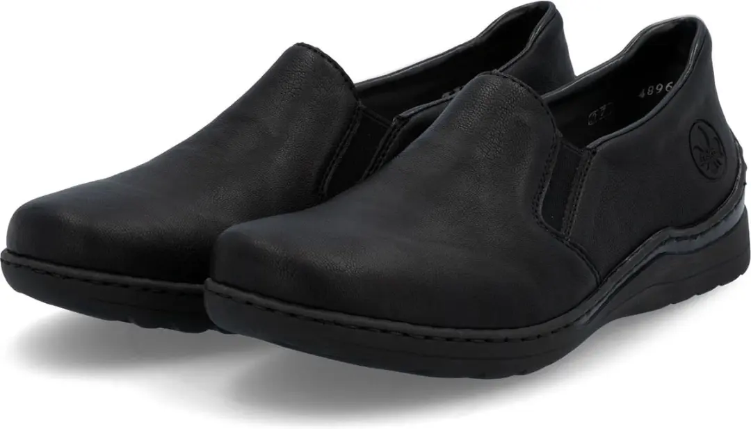 Rieker dames lage schoen slip-on schoenen 48964-00 zwart
