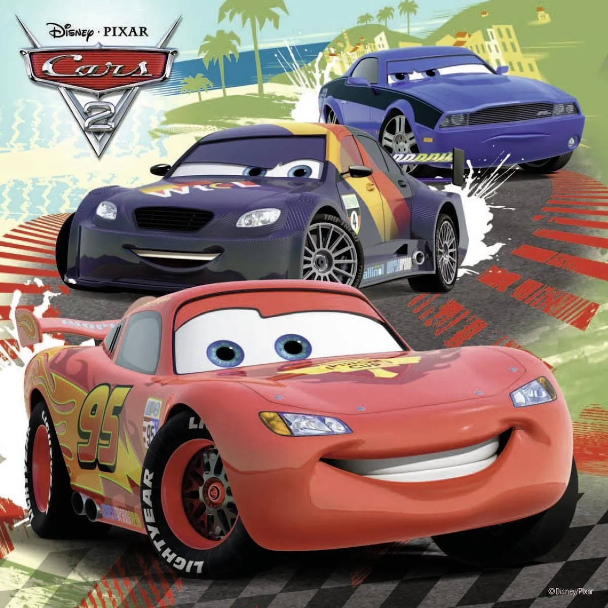Ravensburger Disney Cars Wereldwijde Race Puzzels - 3x49 Stuks - afbeelding 6 van 6
