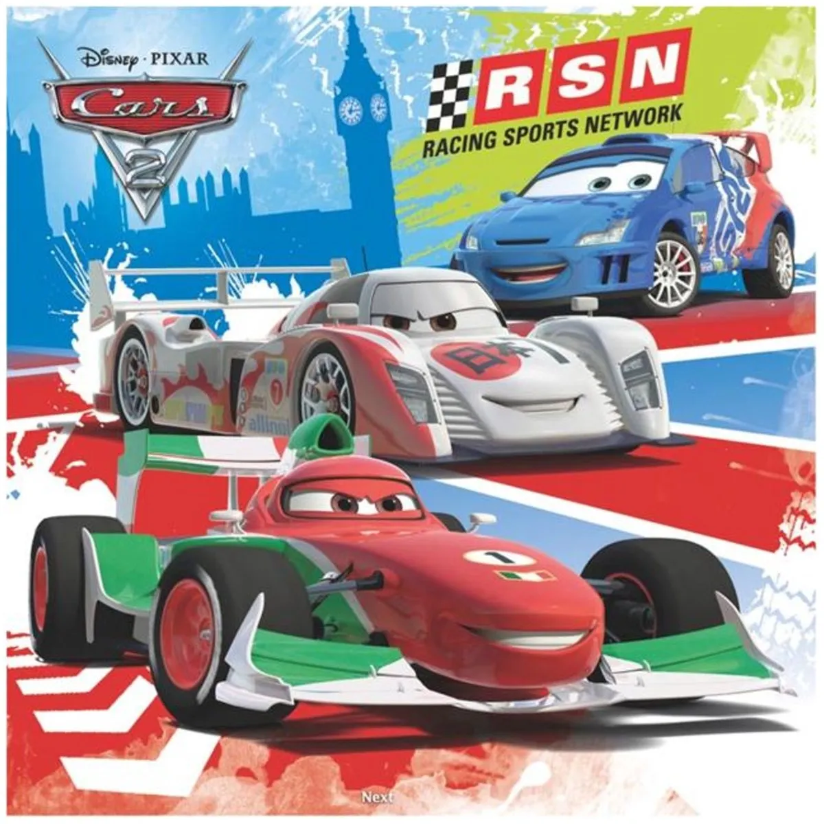 Ravensburger Disney Cars Wereldwijde Race Puzzels - 3x49 Stuks