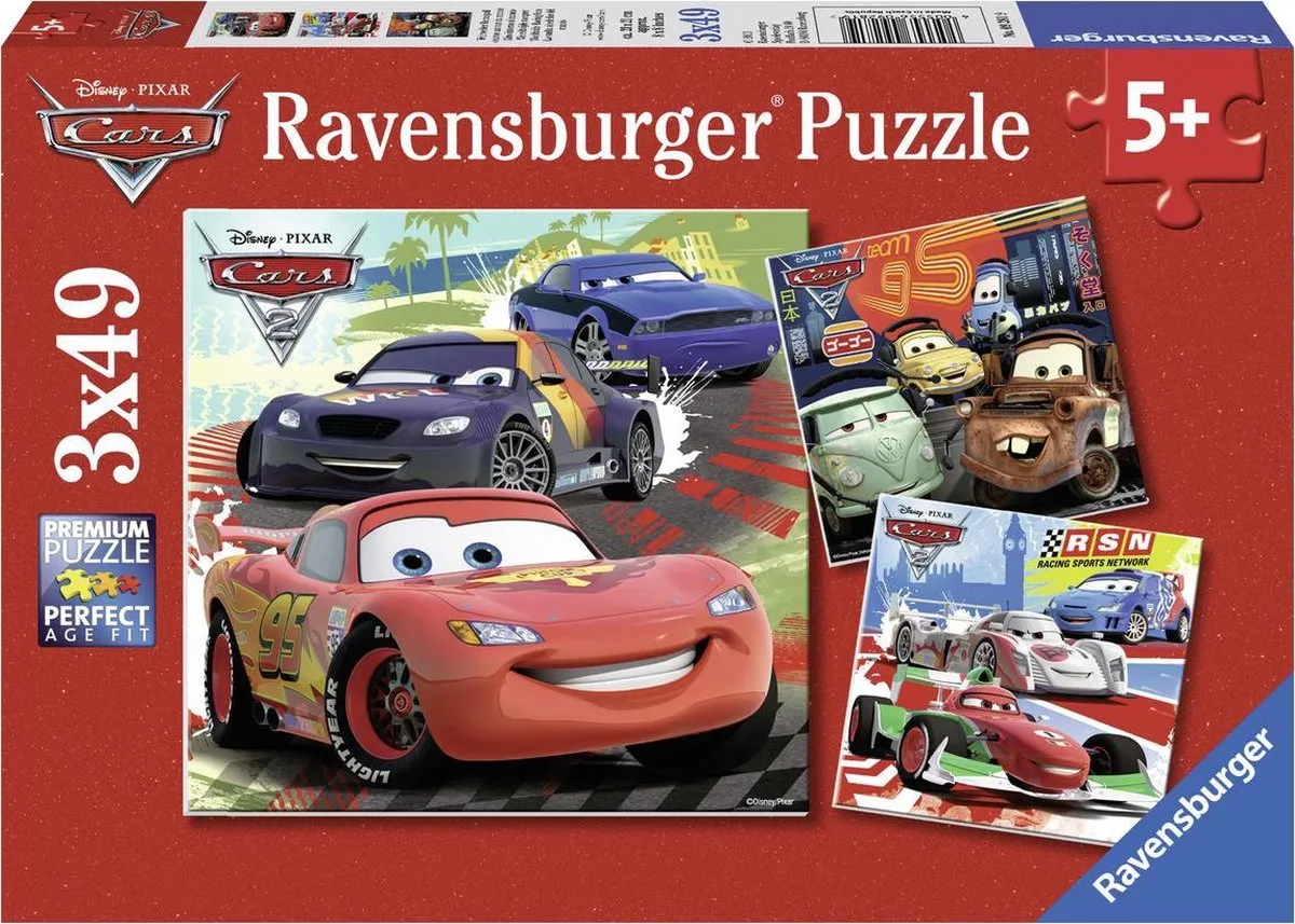 Ravensburger Disney Cars Wereldwijde Race Puzzels