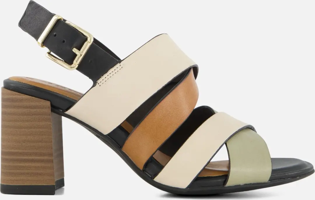 Tamaris Sandalen met hak beige Leer