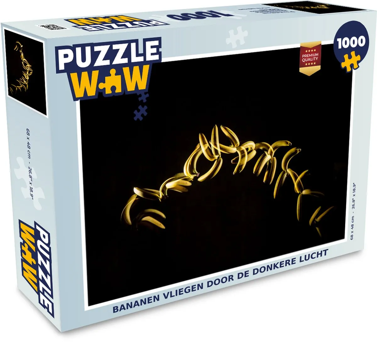 PuzzleWow Puzzel Banaan Legpuzzel 1000 Stuks - Multicolor