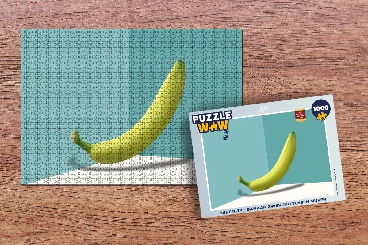 PuzzleWow Puzzel Banaan Legpuzzel 1000 Stuks - Multicolor