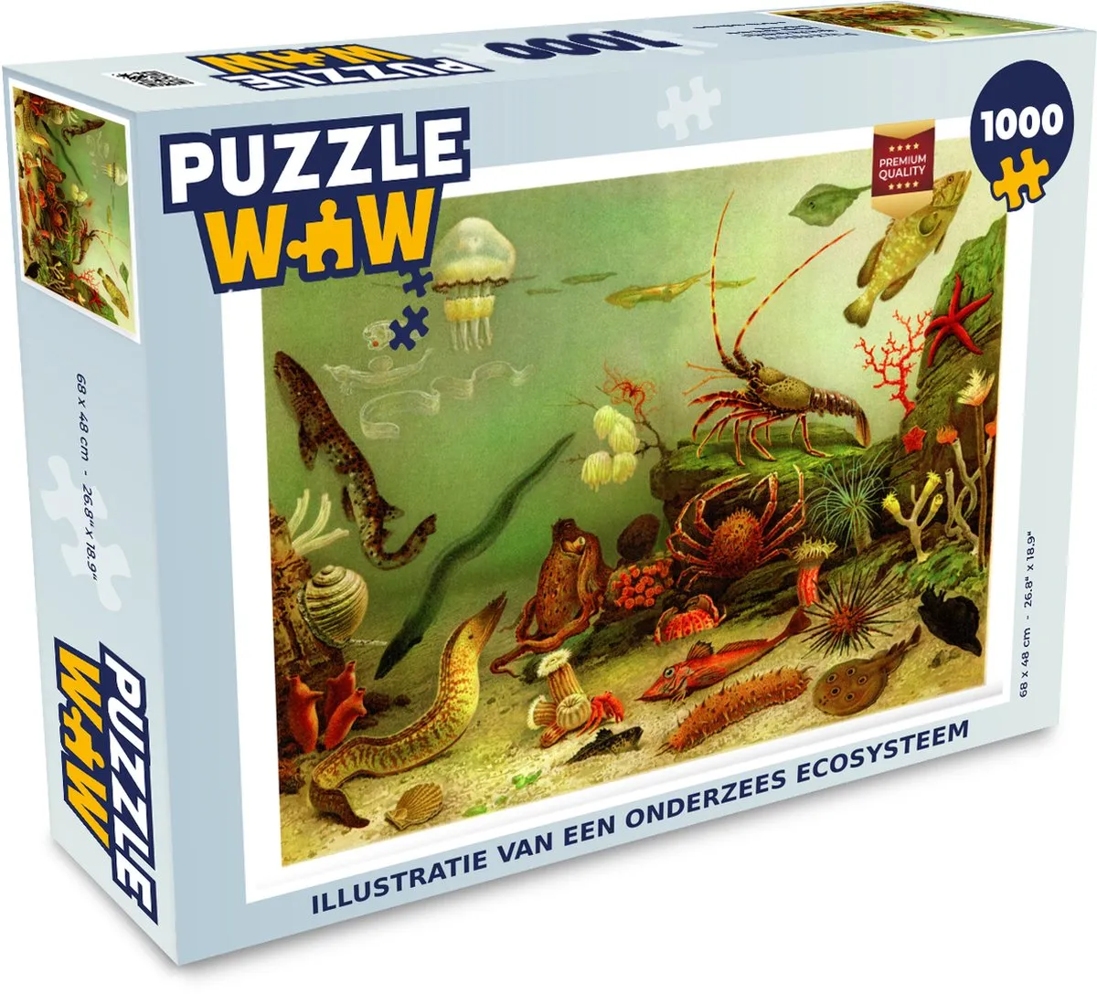 PuzzleWow Onderzees Ecosysteem Legpuzzel 1000 Stuks