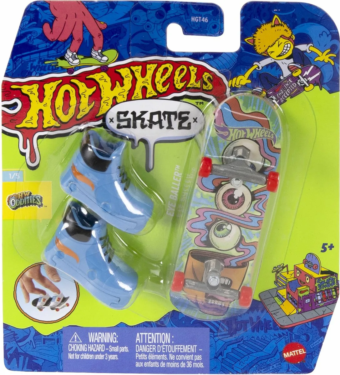 Hot Wheels Skate Eye Baller Vingerskateboard