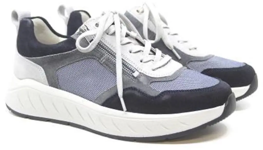 Solidus Ken Blauw K Sneaker - Leder/Stretch - 42 2/3 - afbeelding 5 van 6