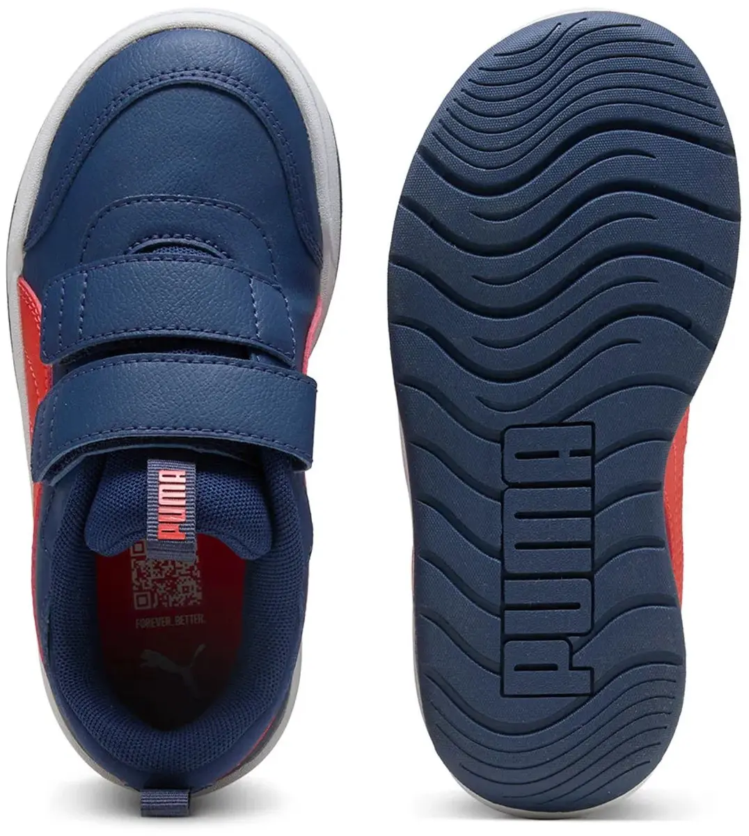 PUMA Multiflex 2 Sneakers - 29 - Donkerblauw/Wit/Rood - afbeelding 4 van 6