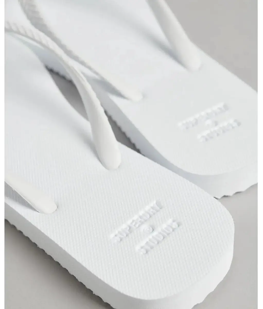 Superdry Studios Classic Teenslipper Optic - Wit EU 38-39 - afbeelding 3 van 3