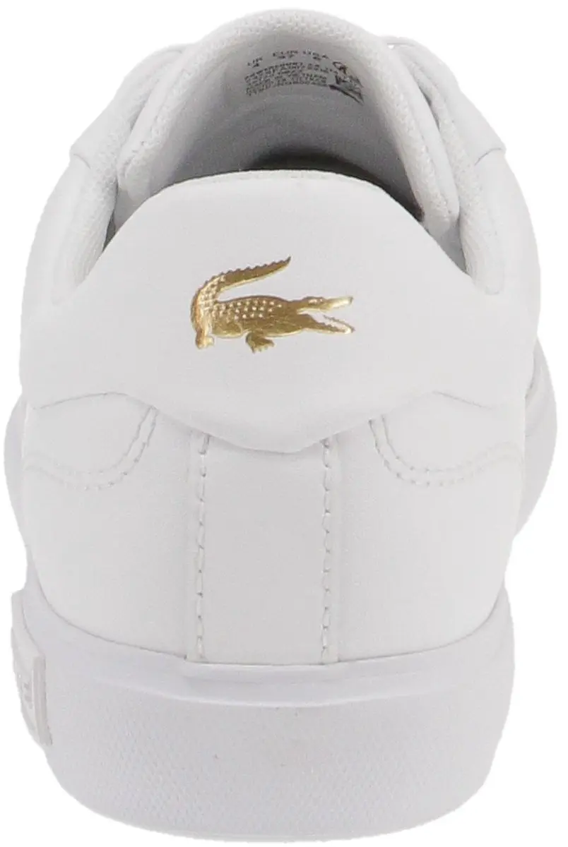 Lacoste Powercourt 2.0 Dames Sneakers - Wit/Goud - Maat 40