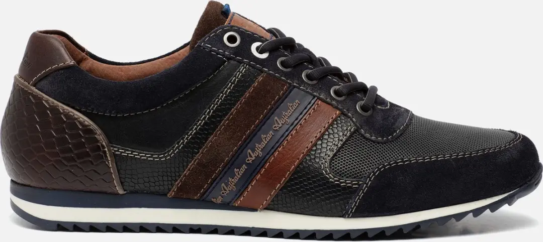 Australian Camaro sneakers blauw Leer 302409