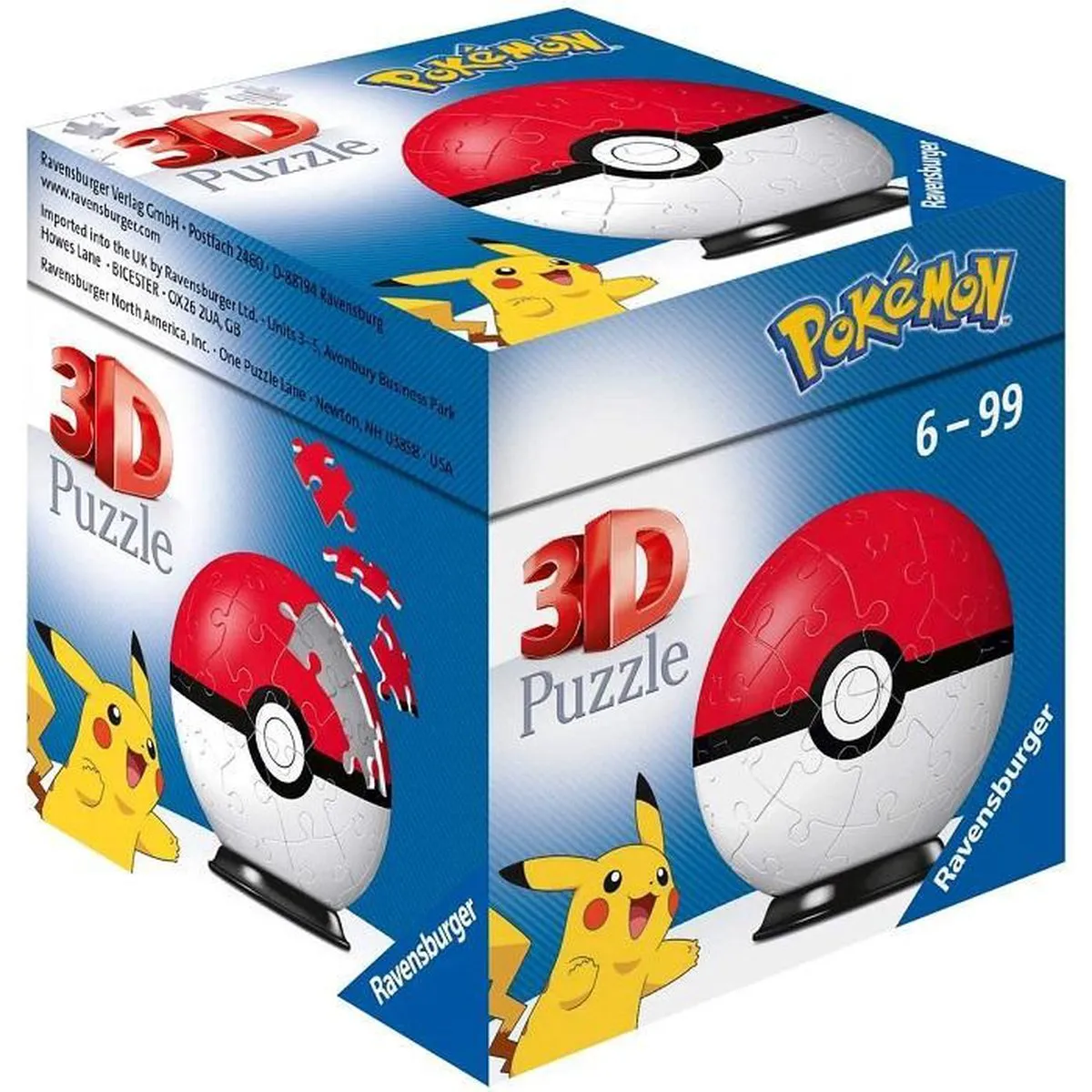 Ravensburger 3D Puzzel Pokémon Pokéball - 54 Stuks