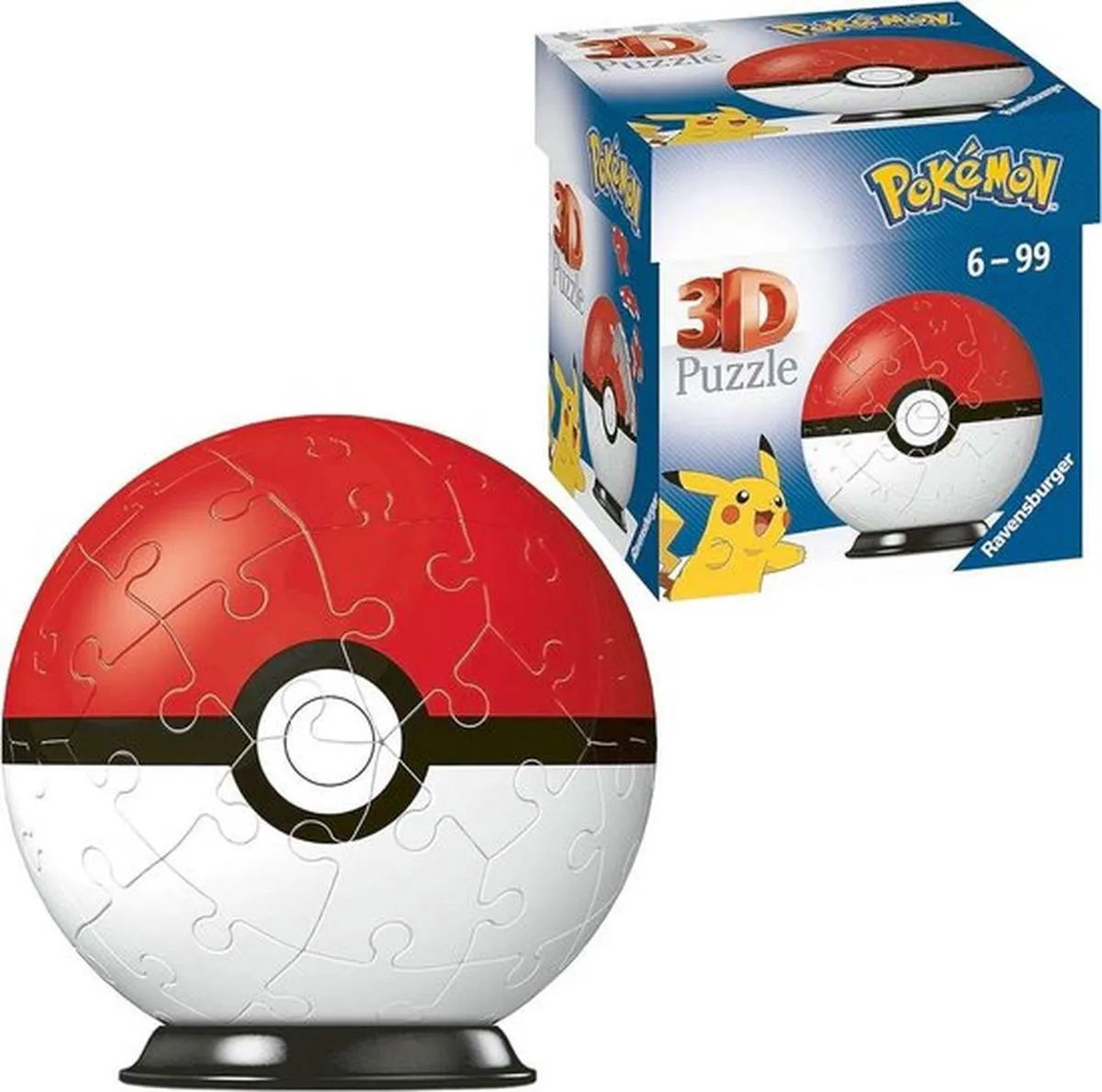 Ravensburger 3D Puzzel Pokémon Pokéball - 54 Stuks