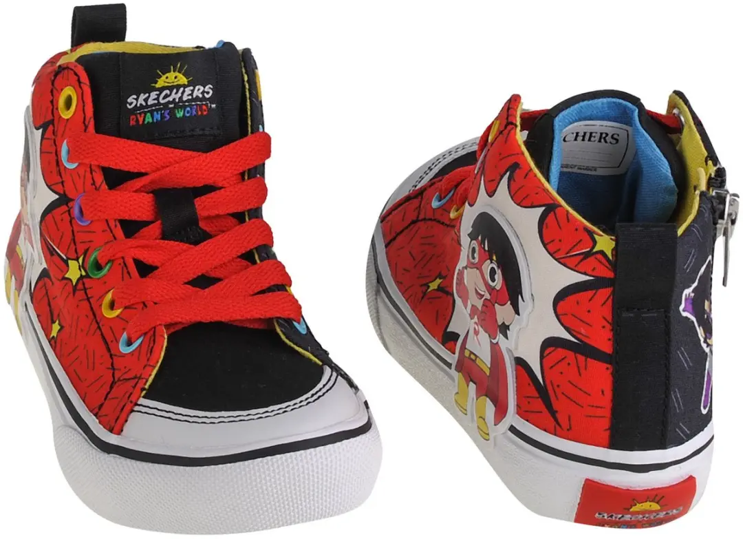 Skechers Street Fame Ultra Fun Red Titan Sneakers - Rood 31 - afbeelding 5 van 5