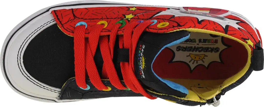 Skechers Street Fame Ultra Fun Red Titan Sneakers - Rood 31 - afbeelding 3 van 5