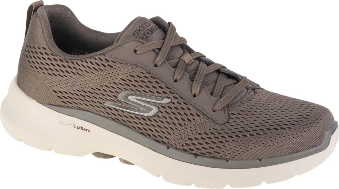 Skechers Go Walk 6 Avalo 216209-TPE, Mannen, Bruin, Sneakers, maat: 41