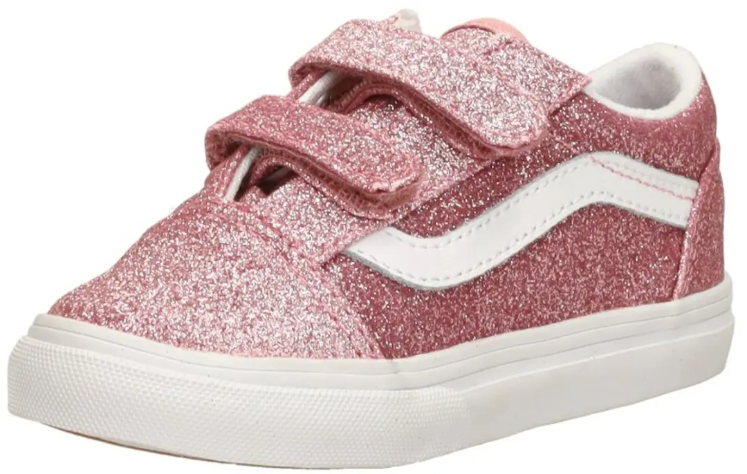 Vans Old Skool V Glitter Sneakers - Roze - afbeelding 5 van 6