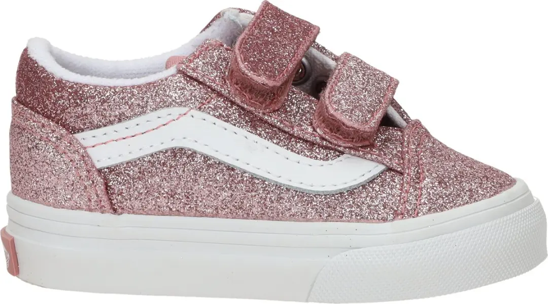 Vans Old Skool V Glitter Rose Gold Sneakers