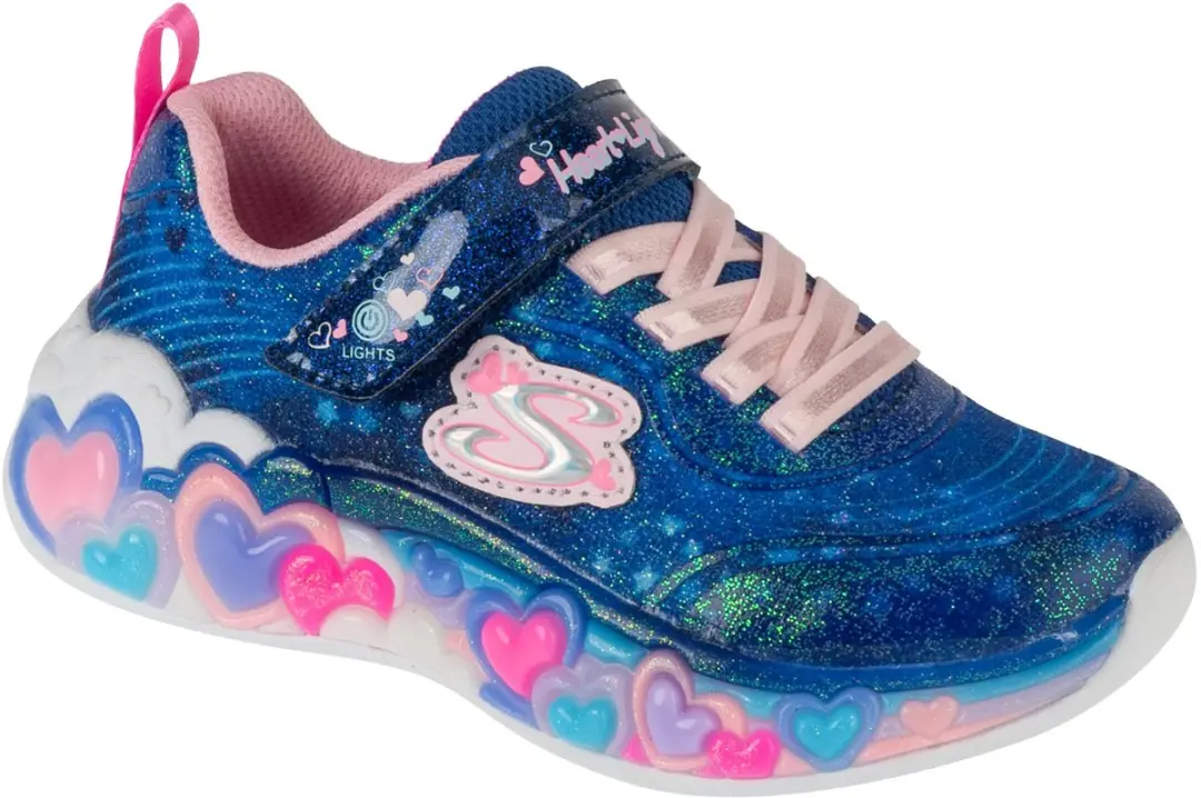 Skechers Eternal Heart Lights Schoenen Zonder Veters Blauw EU 29 Meisje