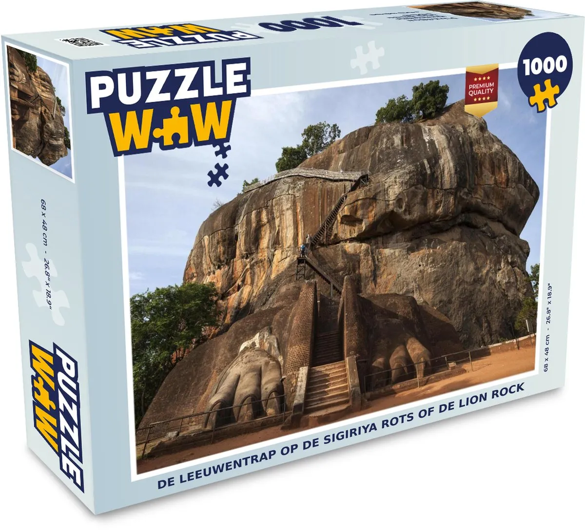 PuzzleWow De leeuwentrap Sigiriya Legpuzzel 1000 Stuks - Multicolor