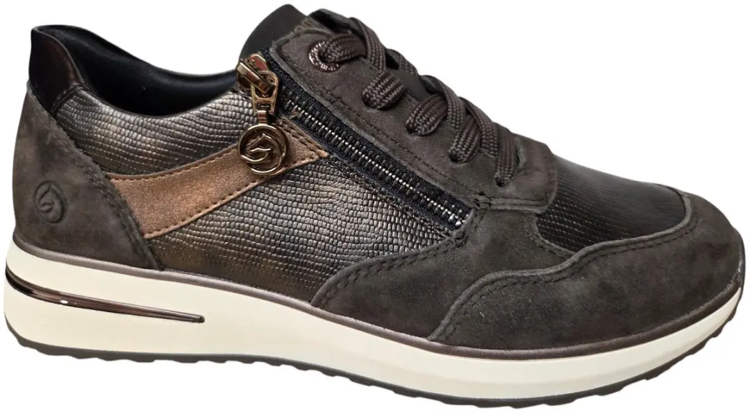 Remonte D1G08-25 Sneakers Bruin Brons Nubuck Dames