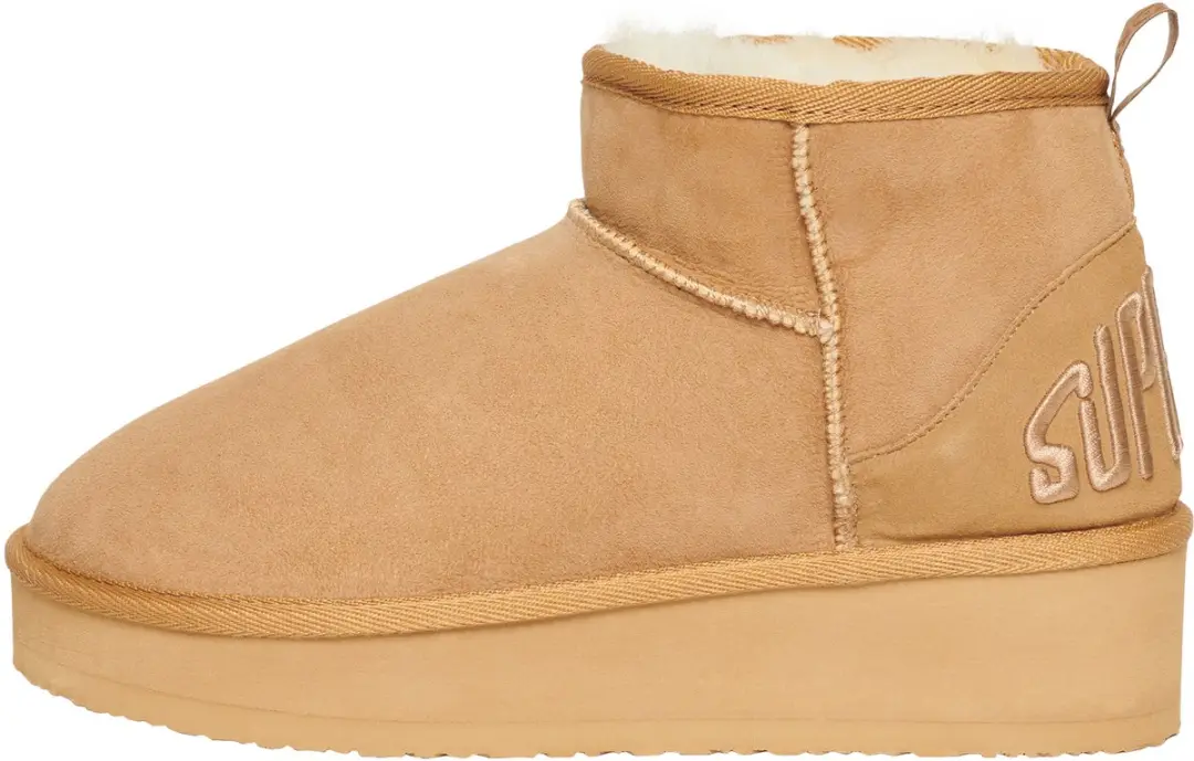 Superdry Suède Sherpa Laarzen - Light Tan - afbeelding 4 van 6