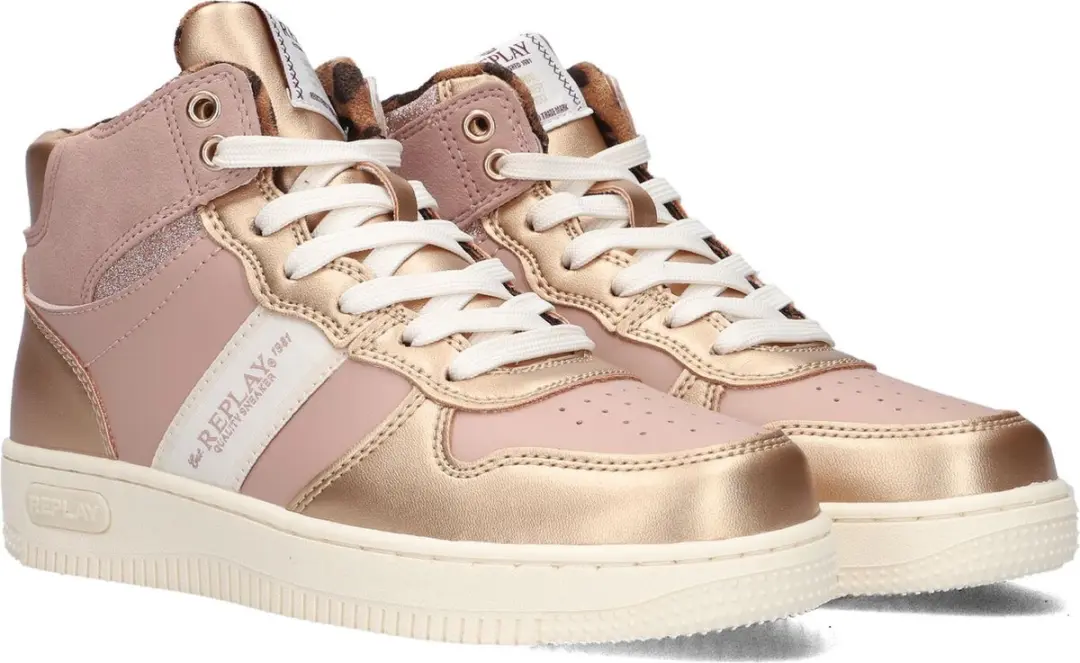 Replay Epic Jr Boot Girl 4 Sneakers - Meisjes - Rosegoud - afbeelding 4 van 6