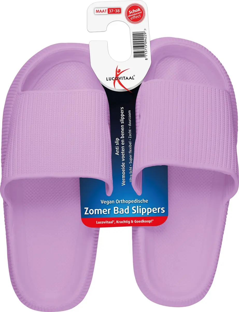 Lucovitaal Orth. Badslippers 37-38 Roze (1 paar)