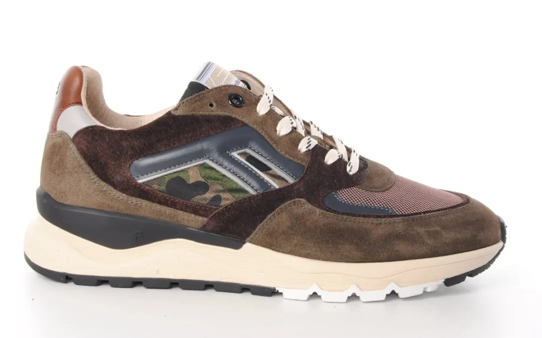 Floris van Bommel DE TREENER 01.19 Lage Sneakers - Bruin - Maat 40.5