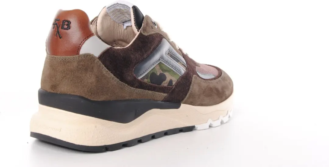 Floris van Bommel DE TREENER 01.19 Lage Sneakers - Bruin - Maat 40.5