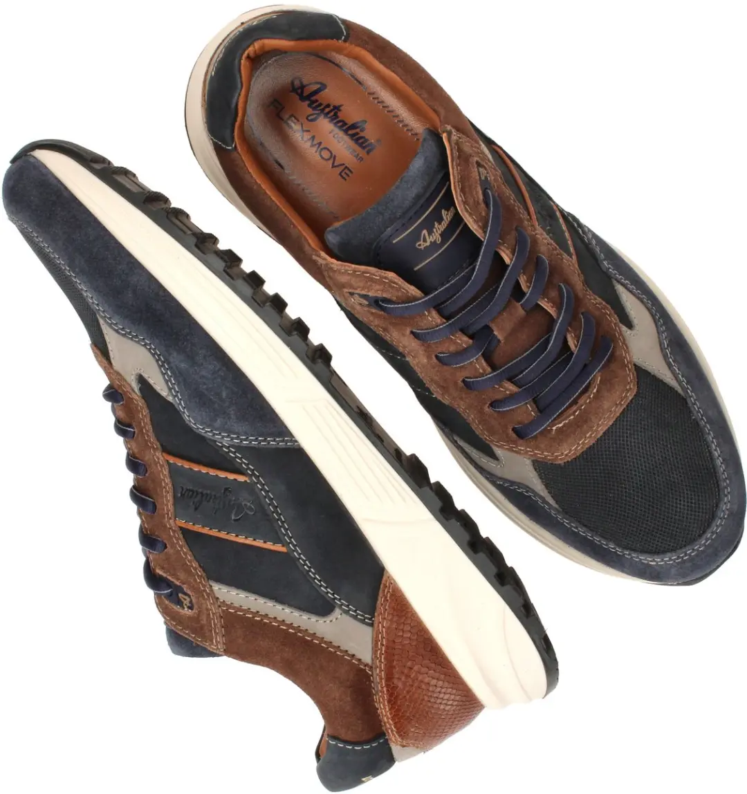 Australian Grants Leren Sneakers - Blauw - Maat 48 - afbeelding 6 van 6
