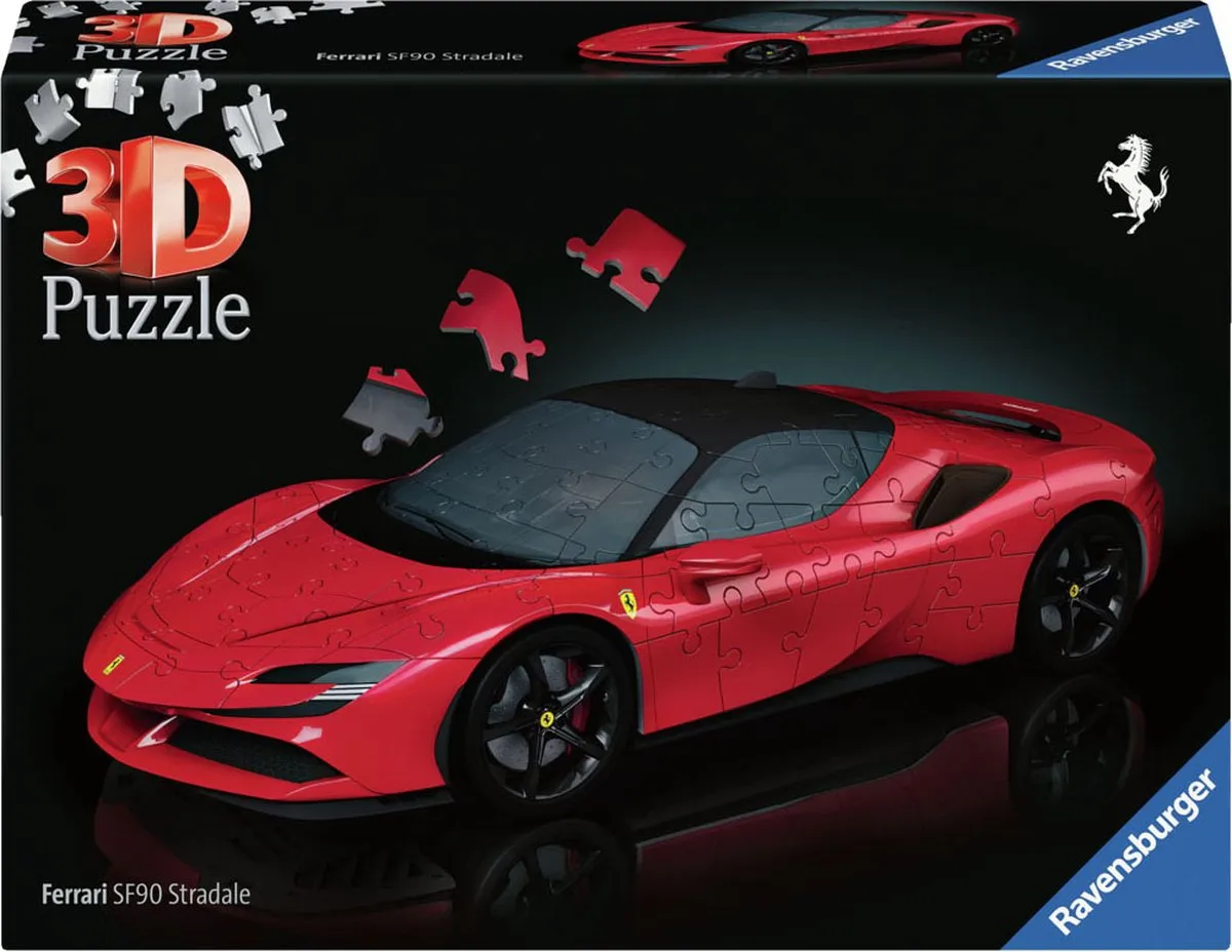 Ravensburger Ferrari SF 90 Stradale 3D Puzzel - 161 Stuks - Meerkleurig