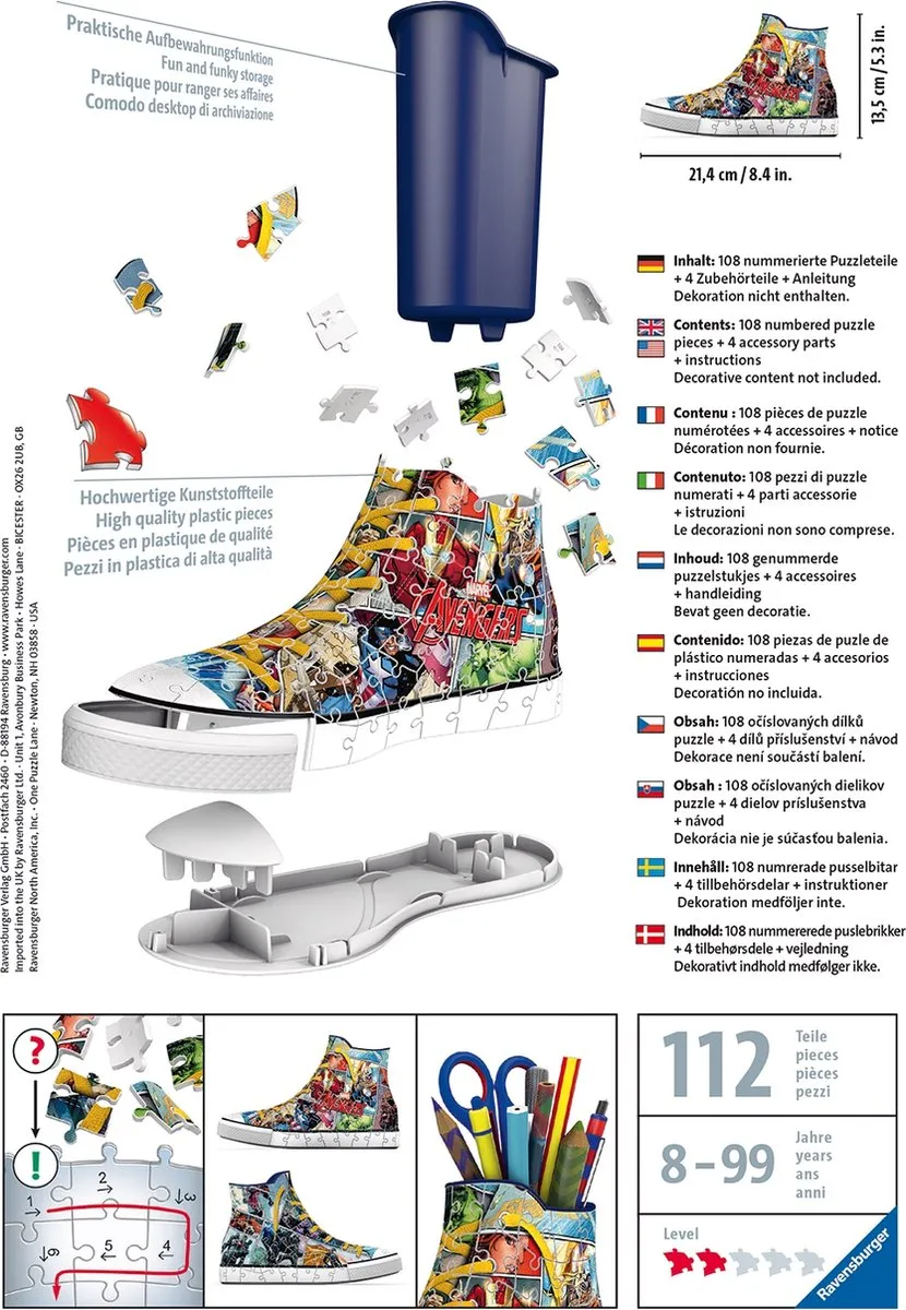 Ravensburger Marvel Avengers 3D Puzzel 108 Stuks